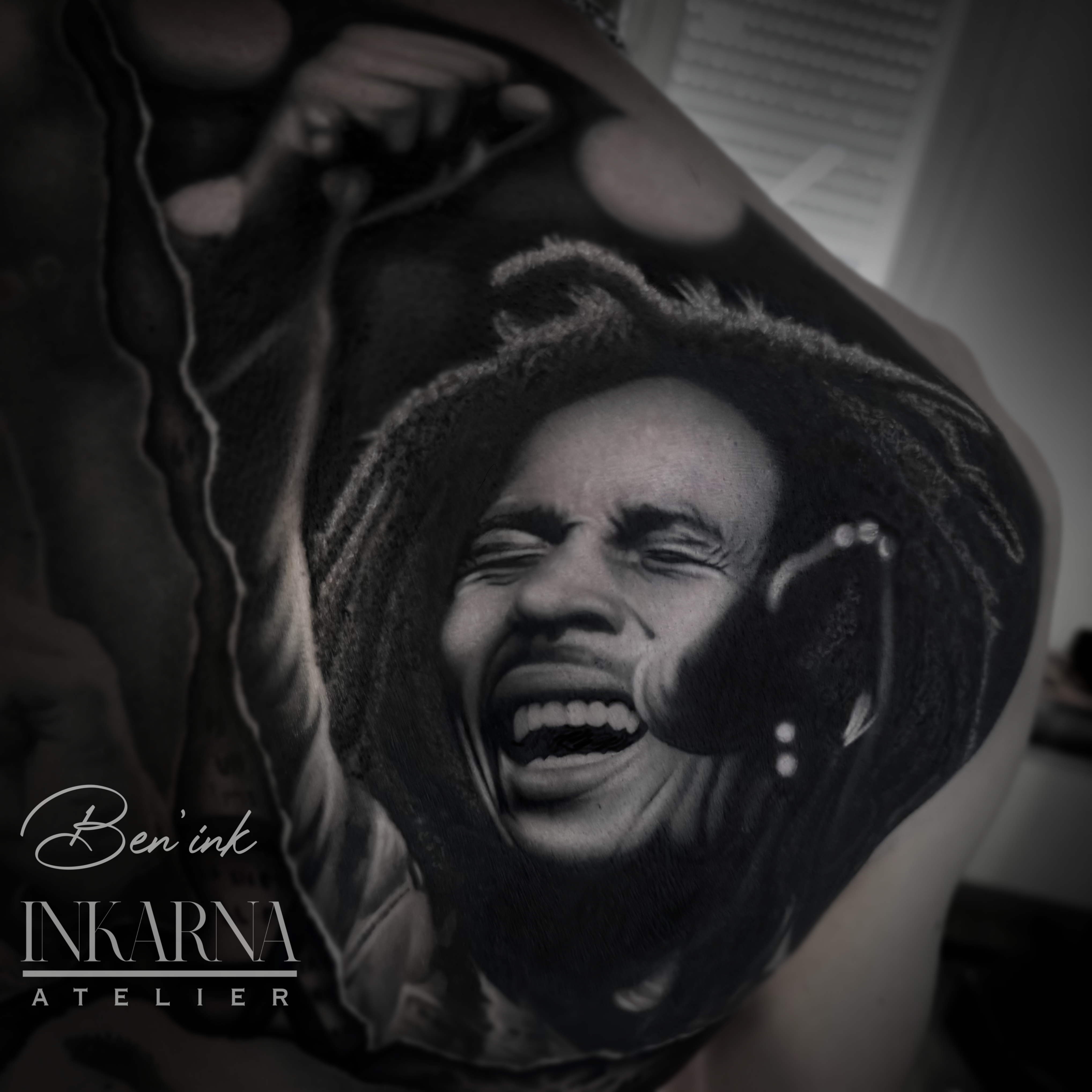 Bob Marley — tatouage par Ben INK